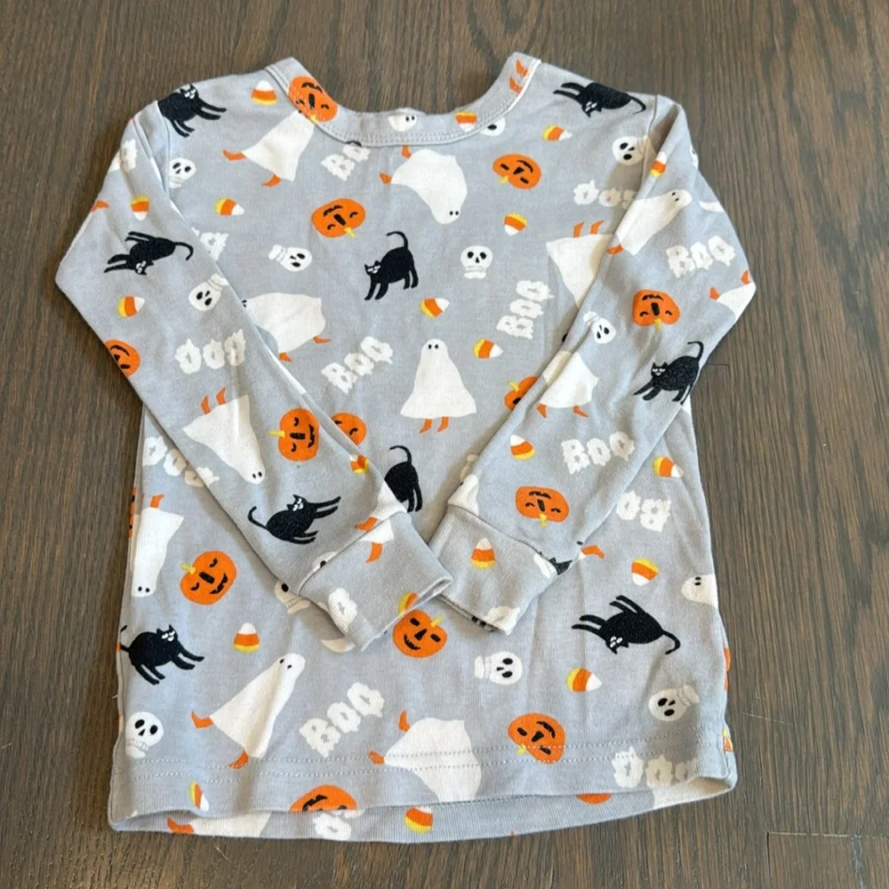 babyGap Organic Cotton Halloween Pajama Set | Pumpkin Ghost Cat | 18-24M